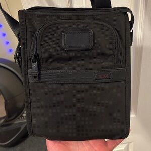 TUMI Black Messenger Bag for Men